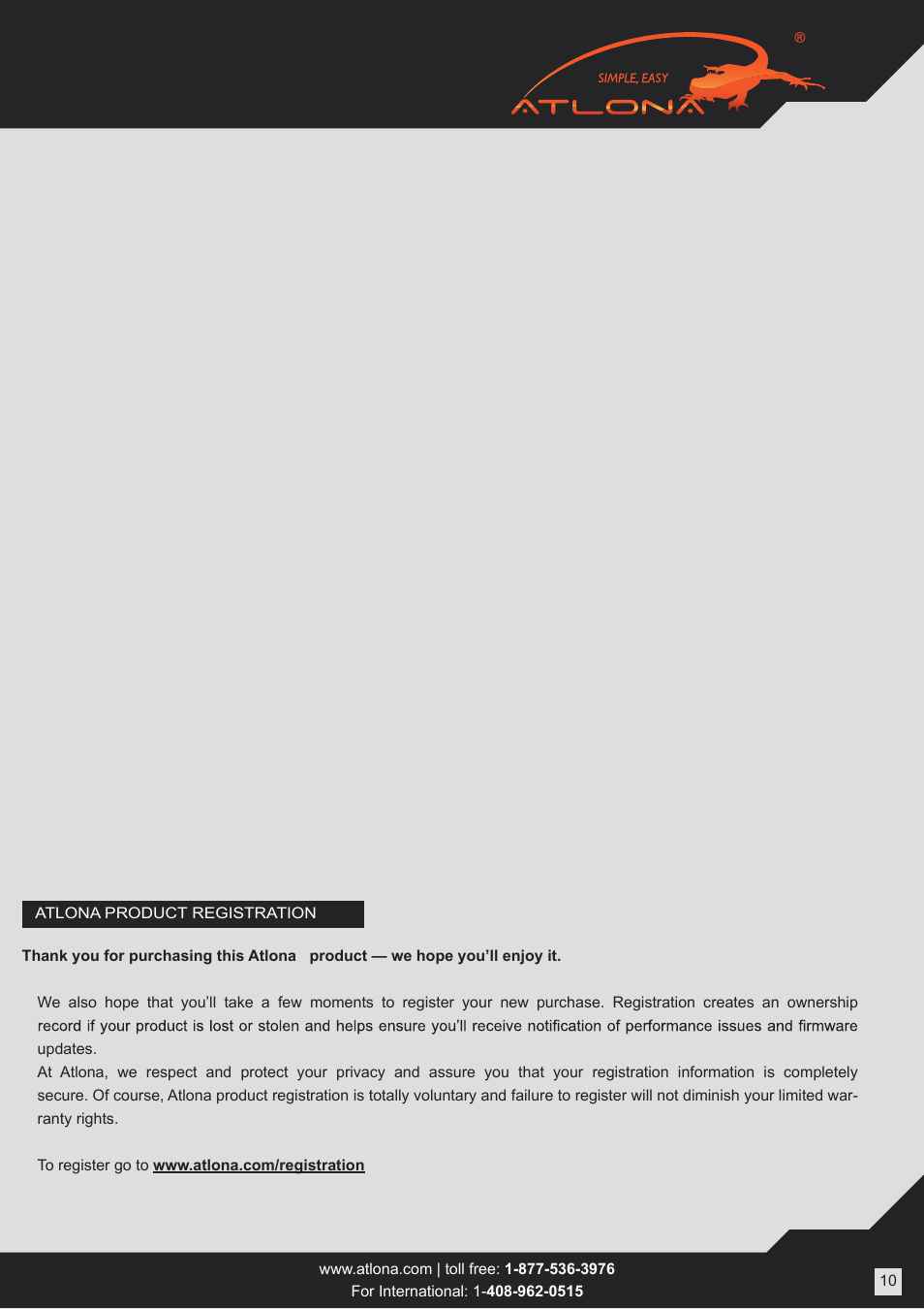 Atlona AT PROHD82M User Manual | Page 10 / 12
