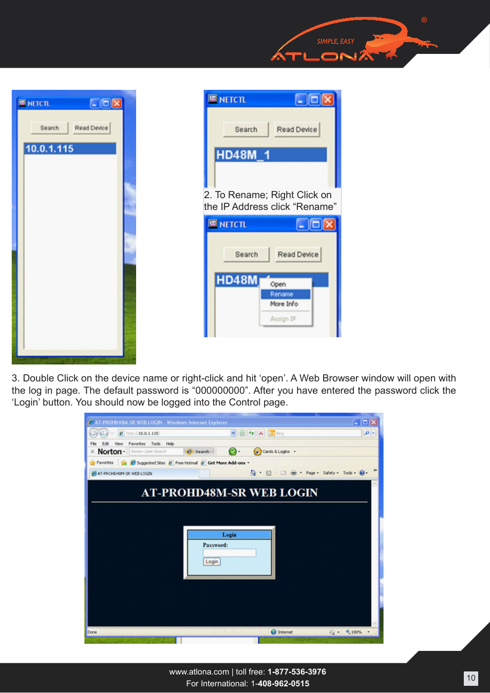 Atlona AT PROHD48M SR User Manual | Page 10 / 14