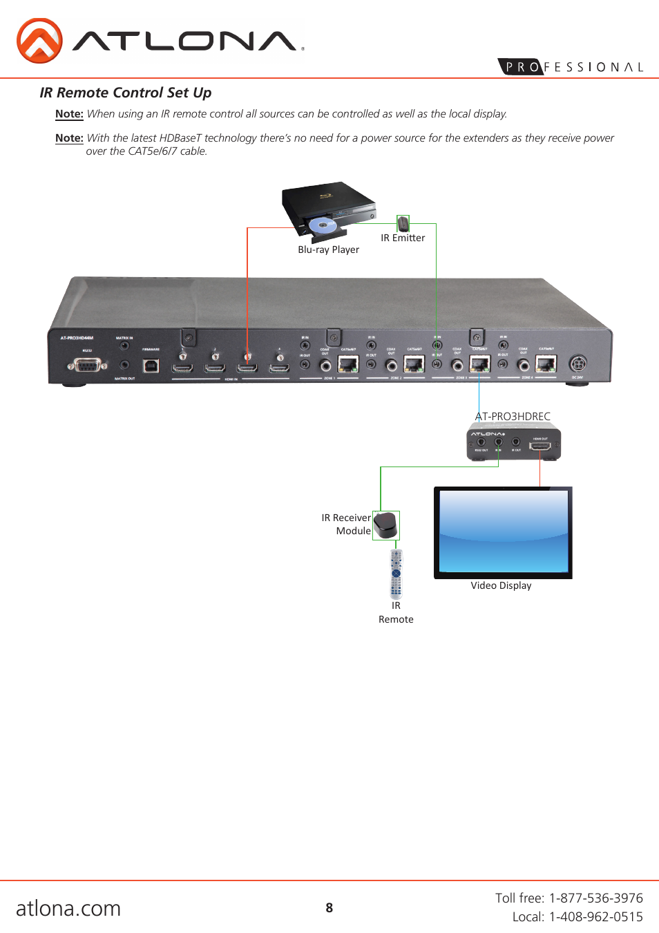Atlona AT PRO3HD44M User Manual | Page 8 / 18