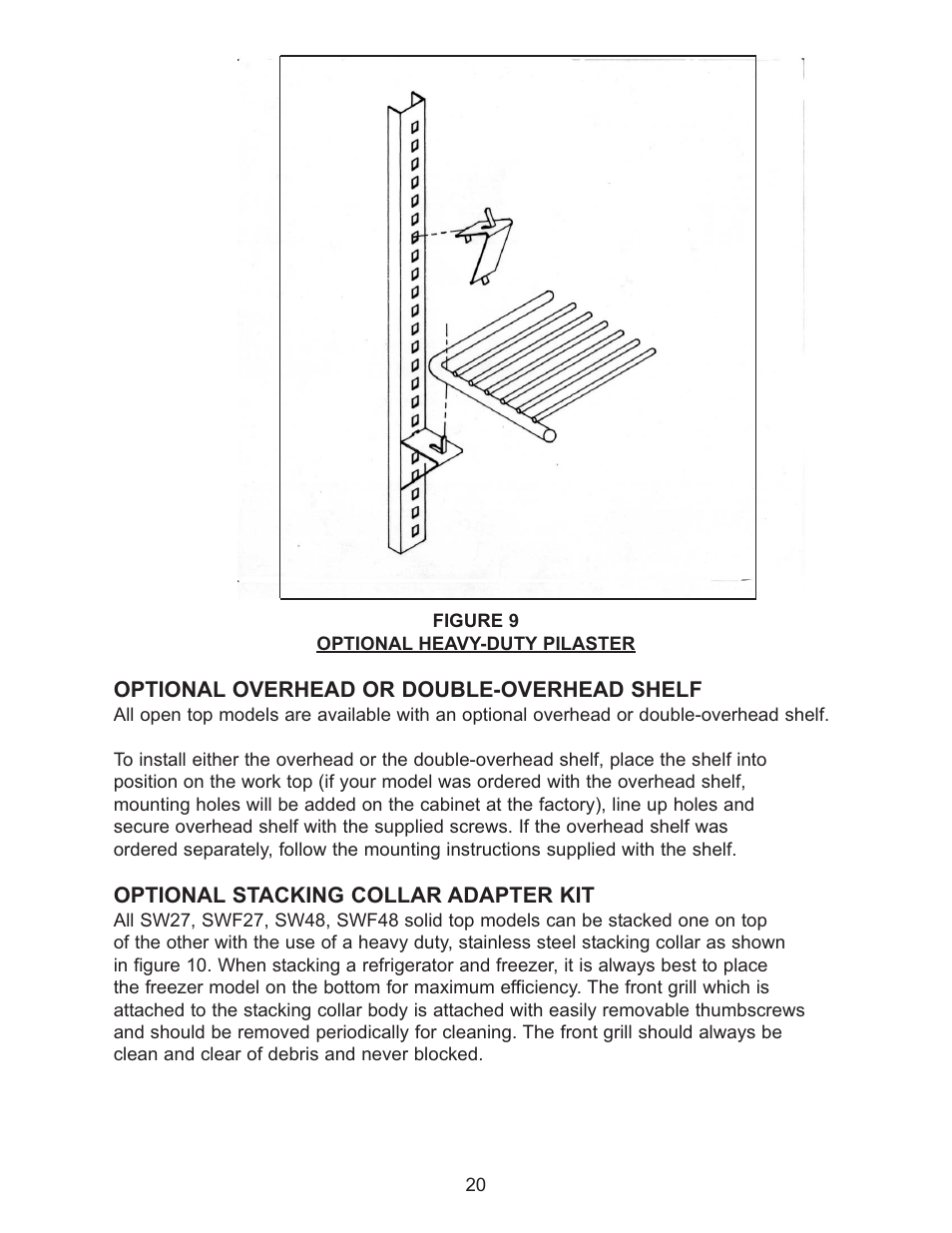 Continental Refrigerator Undercounter Refrigerator and Freezer Pizza Preparation Table User Manual | Page 20 / 33
