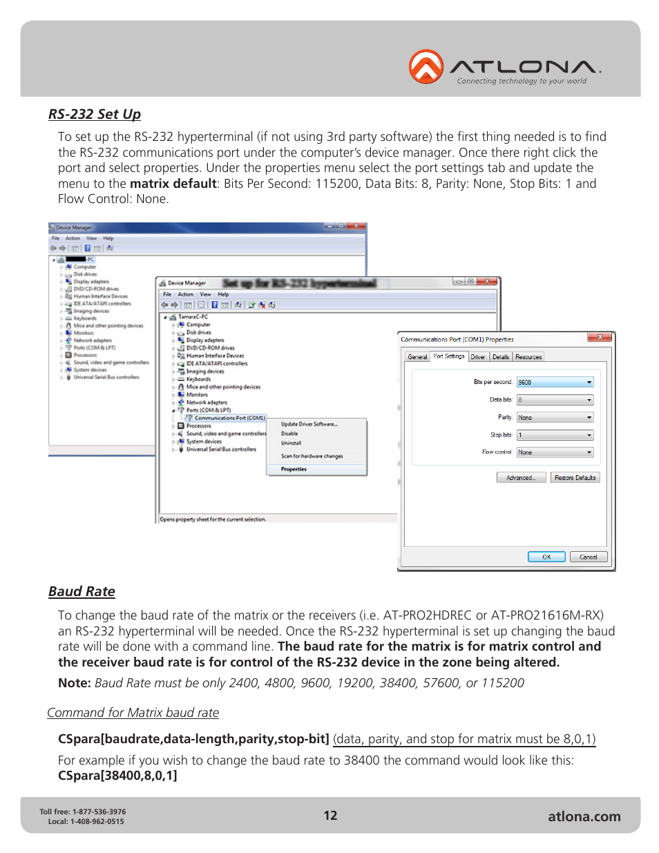 Atlona AT PRO2HD88M User Manual | Page 12 / 17