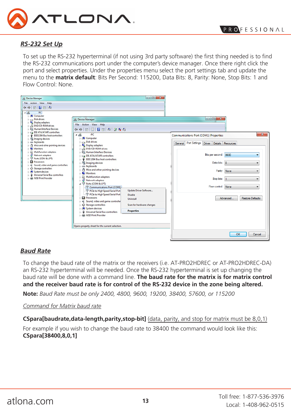 Atlona AT PRO2HD88M V3 User Manual | Page 13 / 18