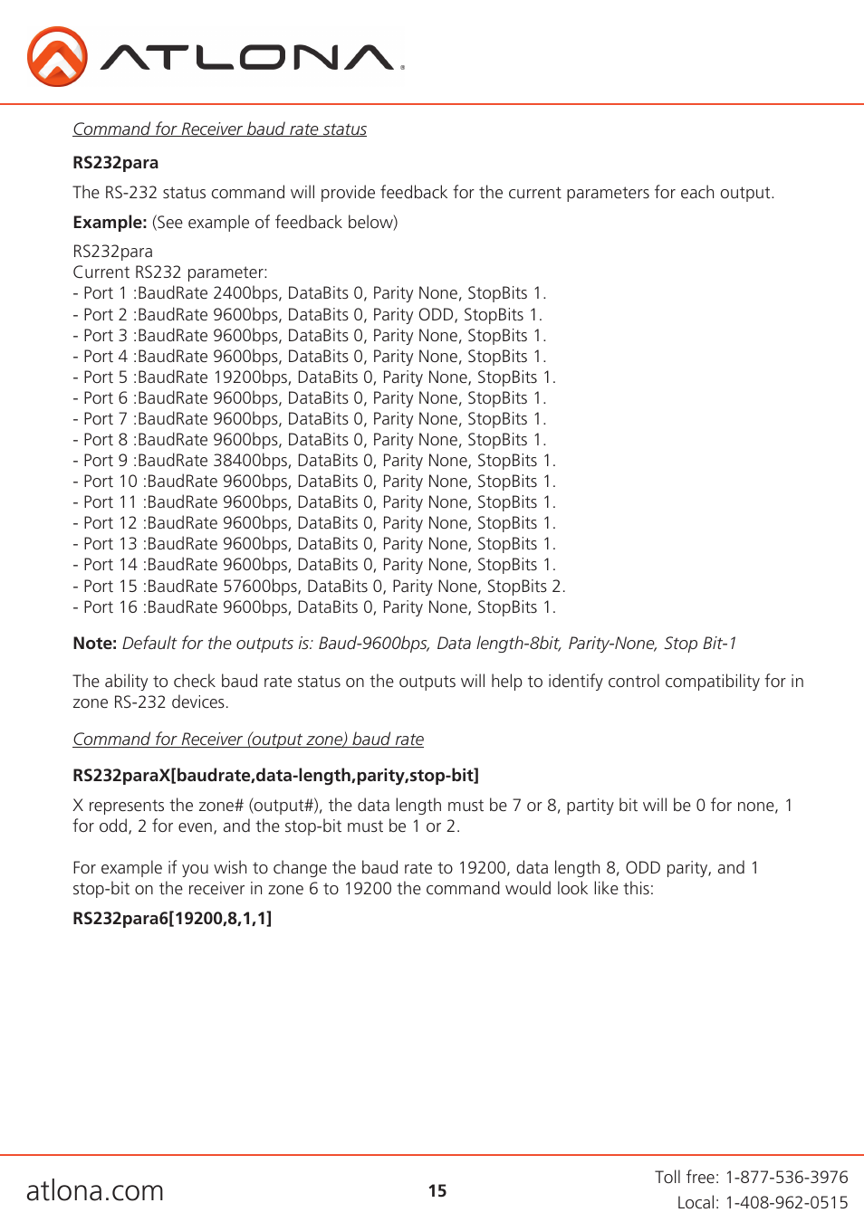 Atlona AT PRO2HD V1 User Manual | Page 15 / 21