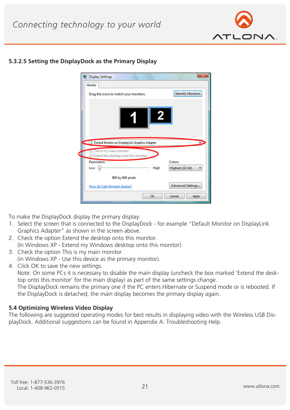 Atlona AT PCLINK User Manual | Page 22 / 36