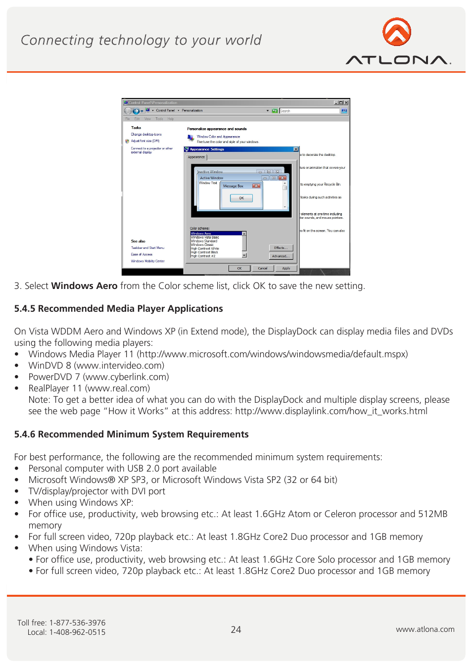 Atlona AT PCLINK User Manual | Page 25 / 36