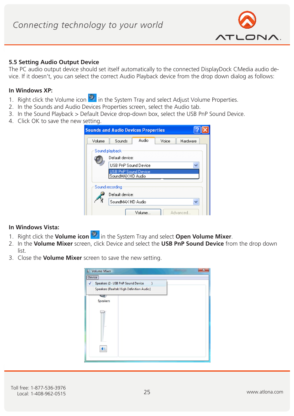 Atlona AT PCLINK User Manual | Page 26 / 36