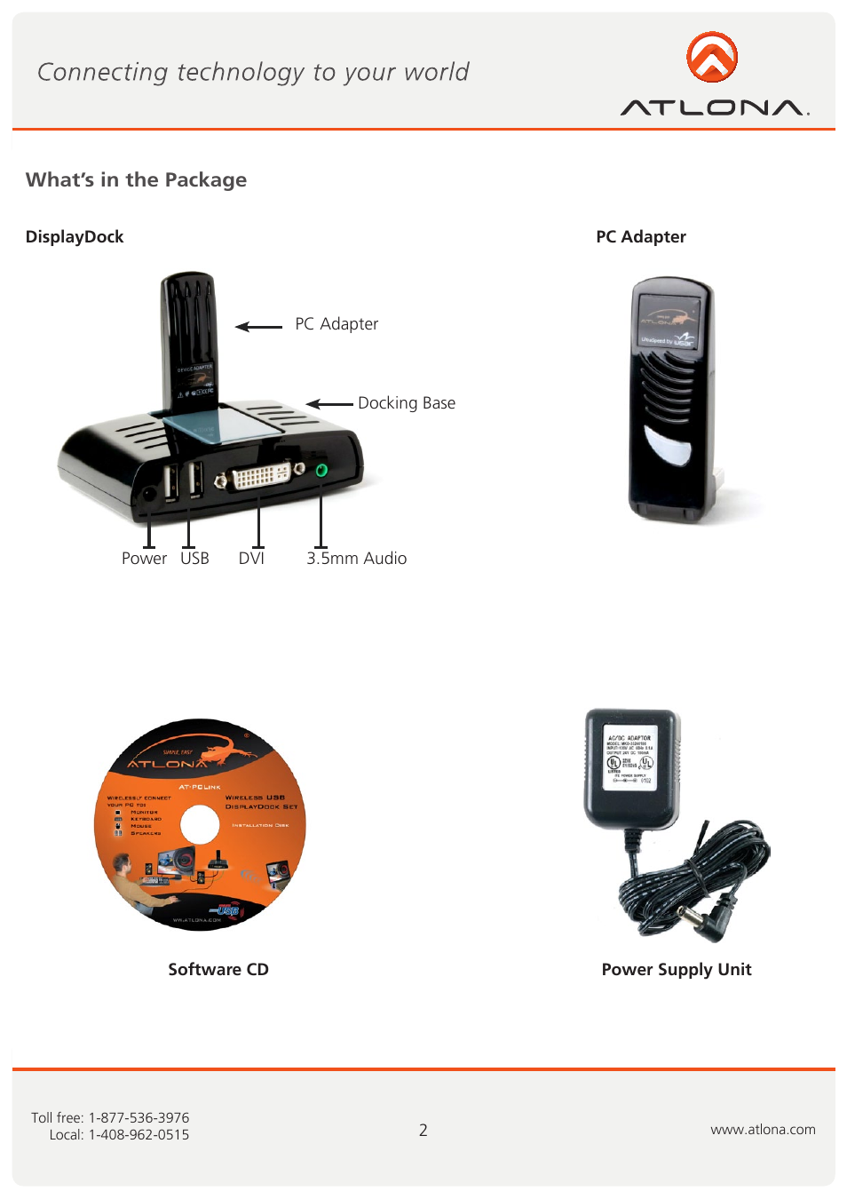 Atlona AT PCLINK User Manual | Page 3 / 36