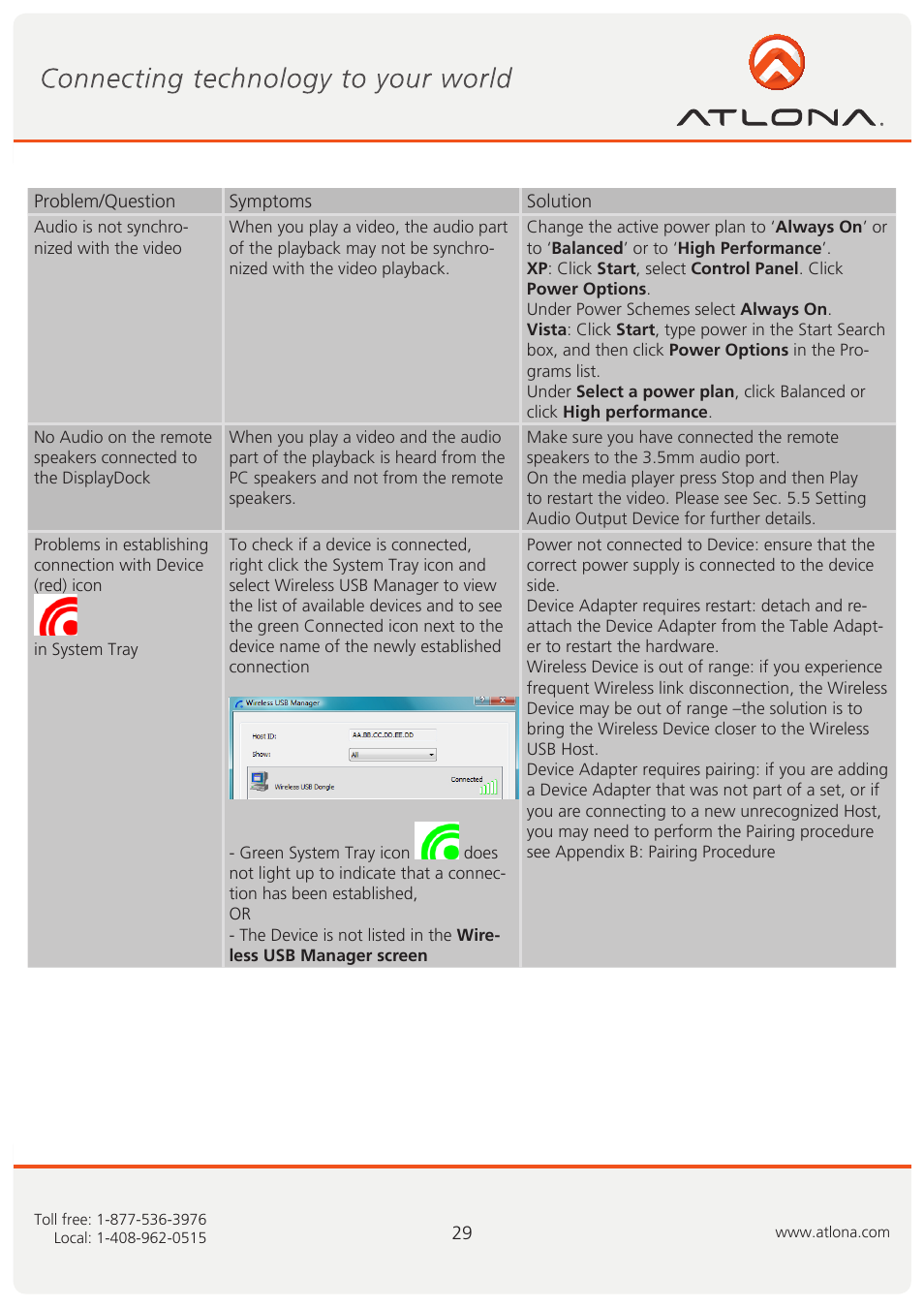 Atlona AT PCLINK User Manual | Page 30 / 36