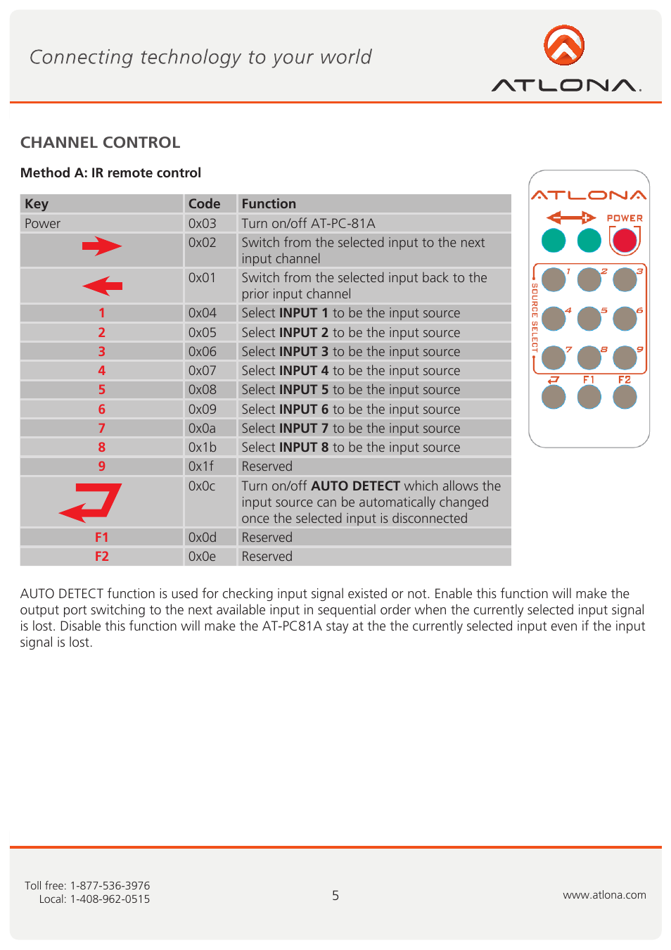 Atlona AT PC81A User Manual | Page 6 / 14