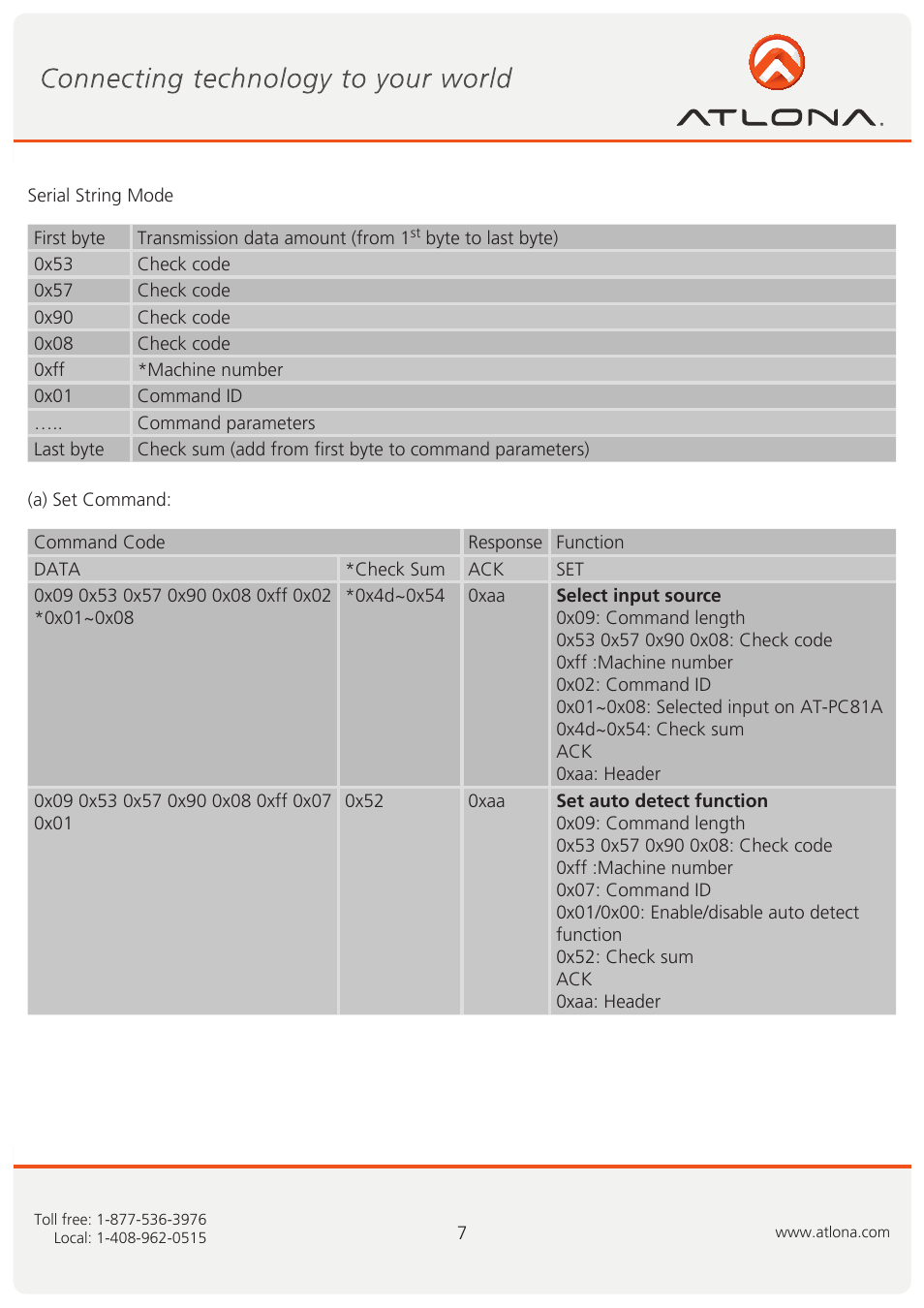 Atlona AT PC81A User Manual | Page 8 / 14