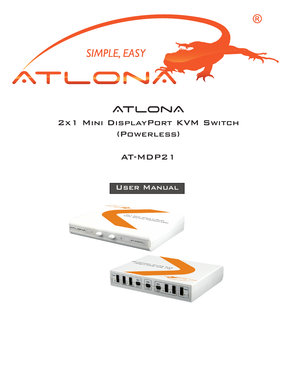 Atlona AT MDP21 User Manual | 7 pages