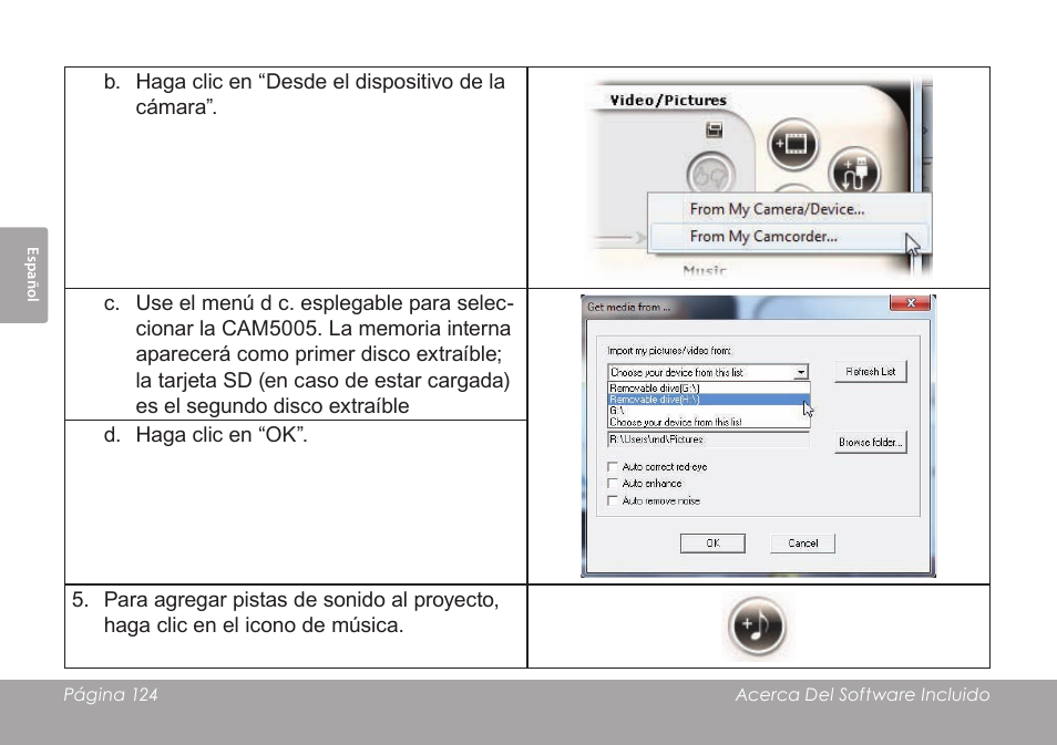 COBY SNAPP CAM4505 User Manual | Page 124 / 214