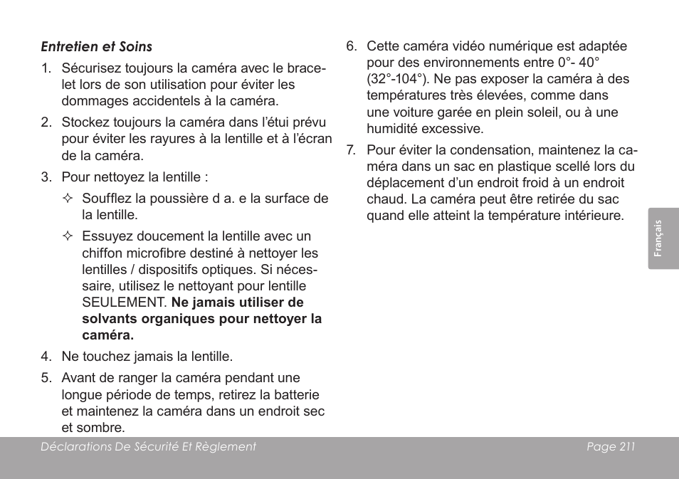 COBY SNAPP CAM4505 User Manual | Page 211 / 214