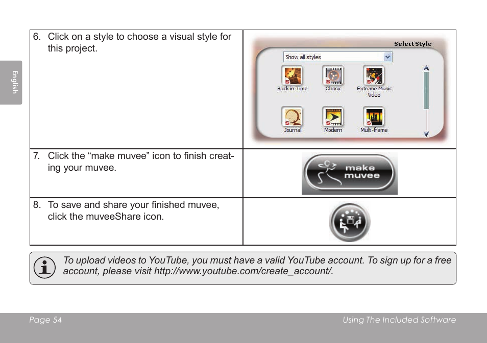 COBY SNAPP CAM4505 User Manual | Page 54 / 214