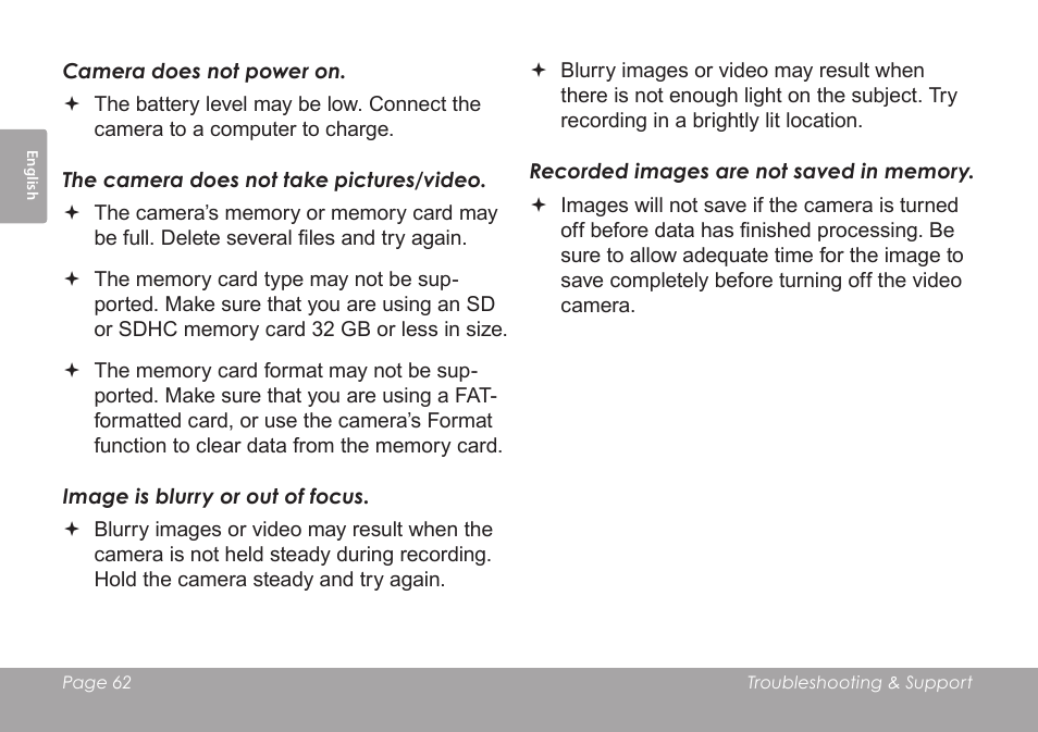 COBY SNAPP CAM4505 User Manual | Page 62 / 214
