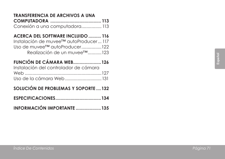 COBY SNAPP CAM4505 User Manual | Page 71 / 214