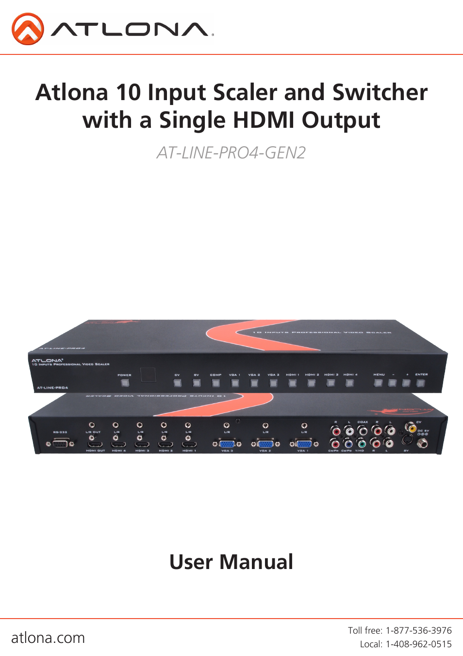Atlona AT LINE PRO4 GEN2 User Manual | 14 pages