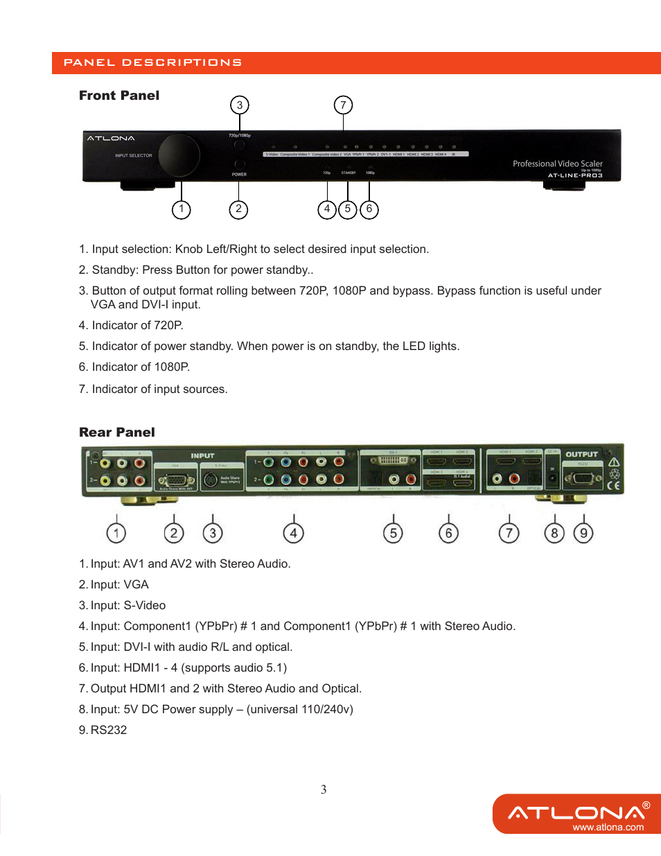 Atlona AT LINE PRO3 User Manual | Page 5 / 13