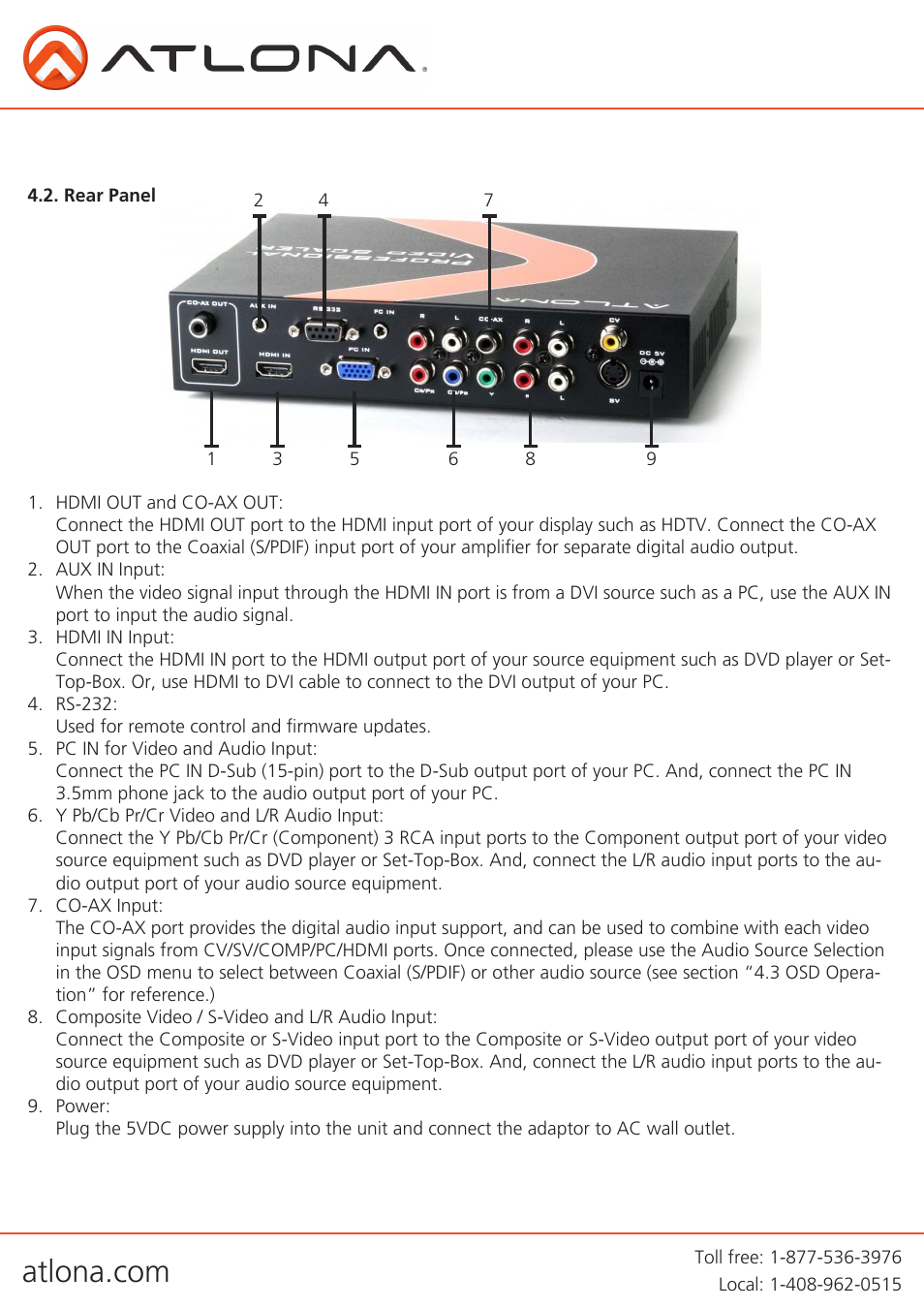 Atlona AT LINE PRO2 User Manual | Page 5 / 16