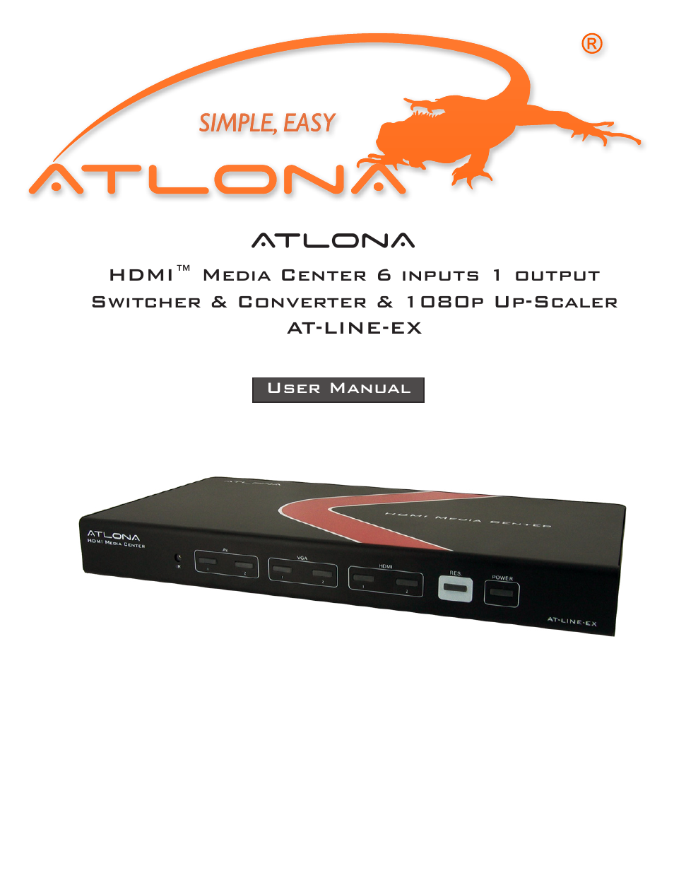 Atlona AT LINE EX User Manual | 9 pages