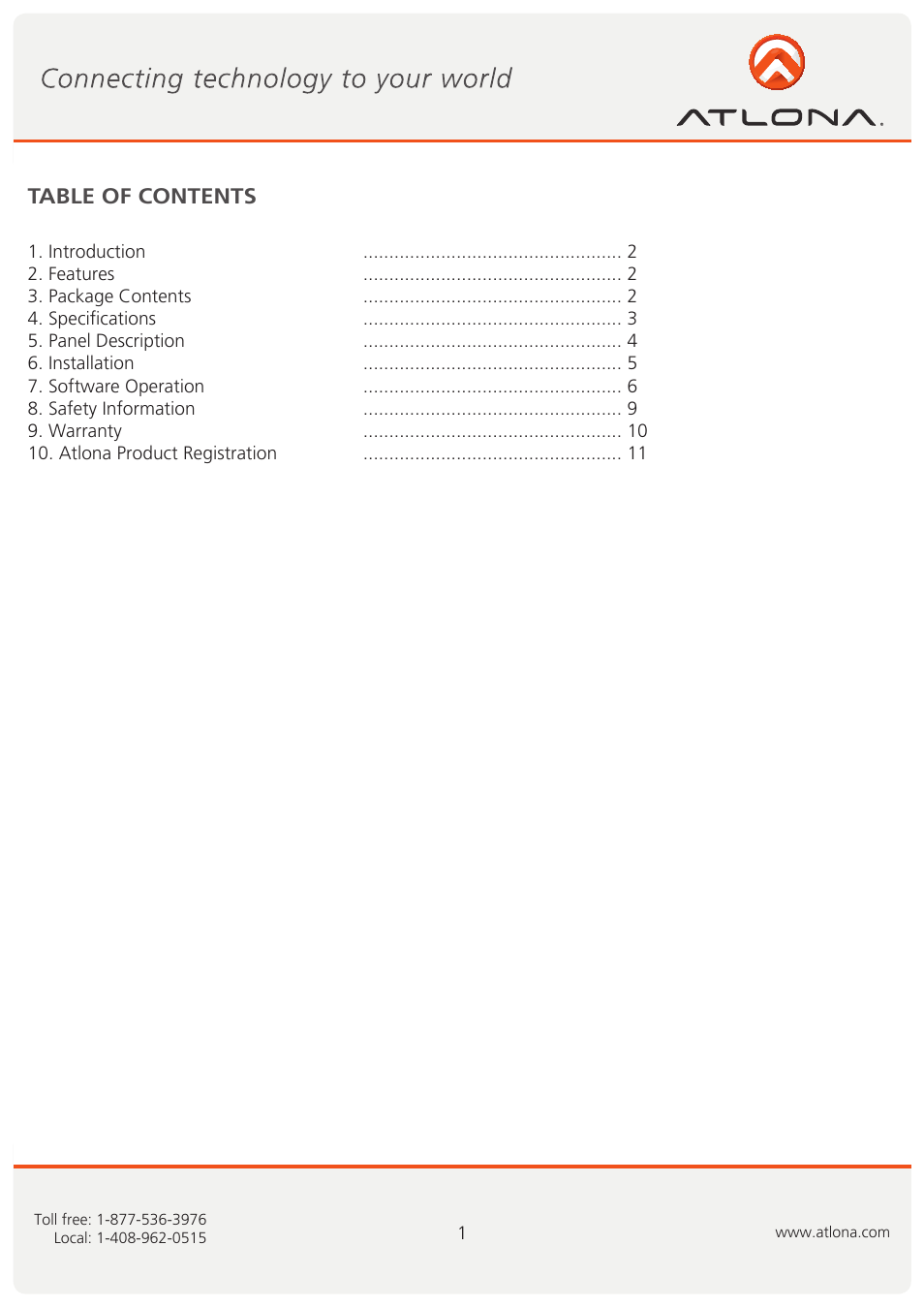 Atlona AT HDSync User Manual | Page 2 / 12