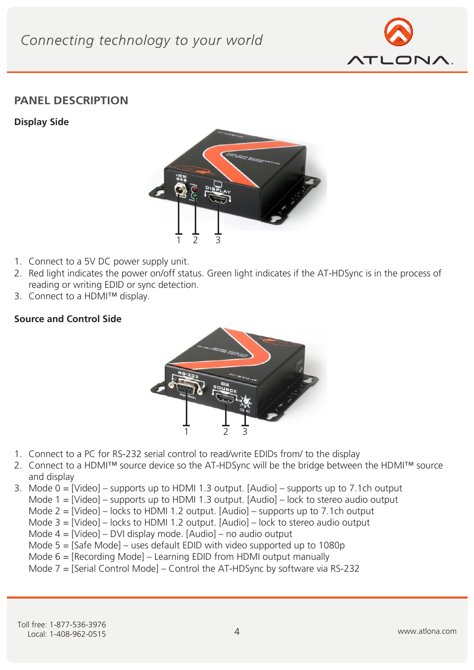 Atlona AT HDSync User Manual | Page 5 / 12