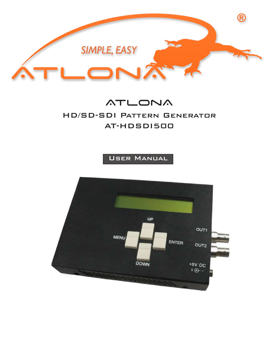 Atlona AT HDSDI500 User Manual | 12 pages