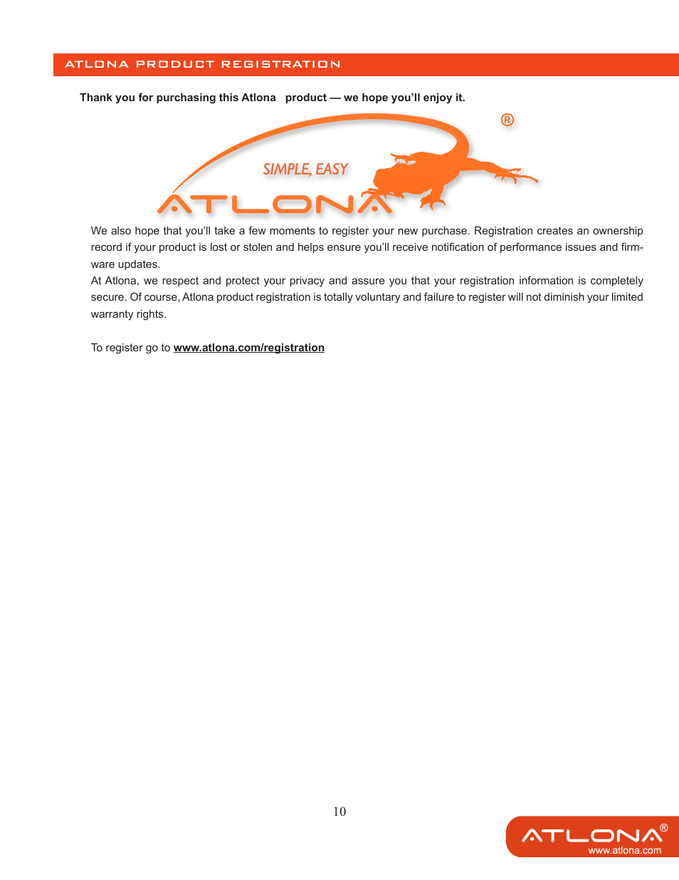 Atlona AT HDSDI500 User Manual | Page 12 / 12