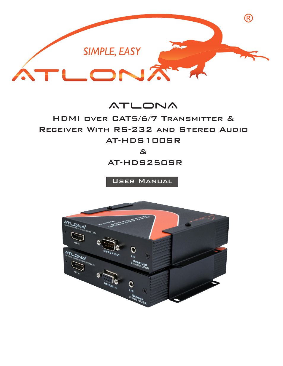 Atlona AT HDS100 User Manual | 10 pages