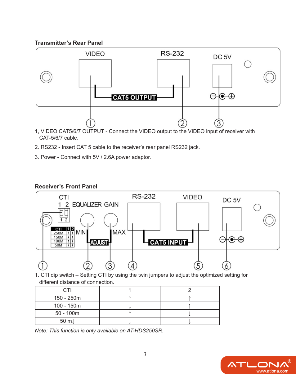 Atlona AT HDS100 User Manual | Page 5 / 10