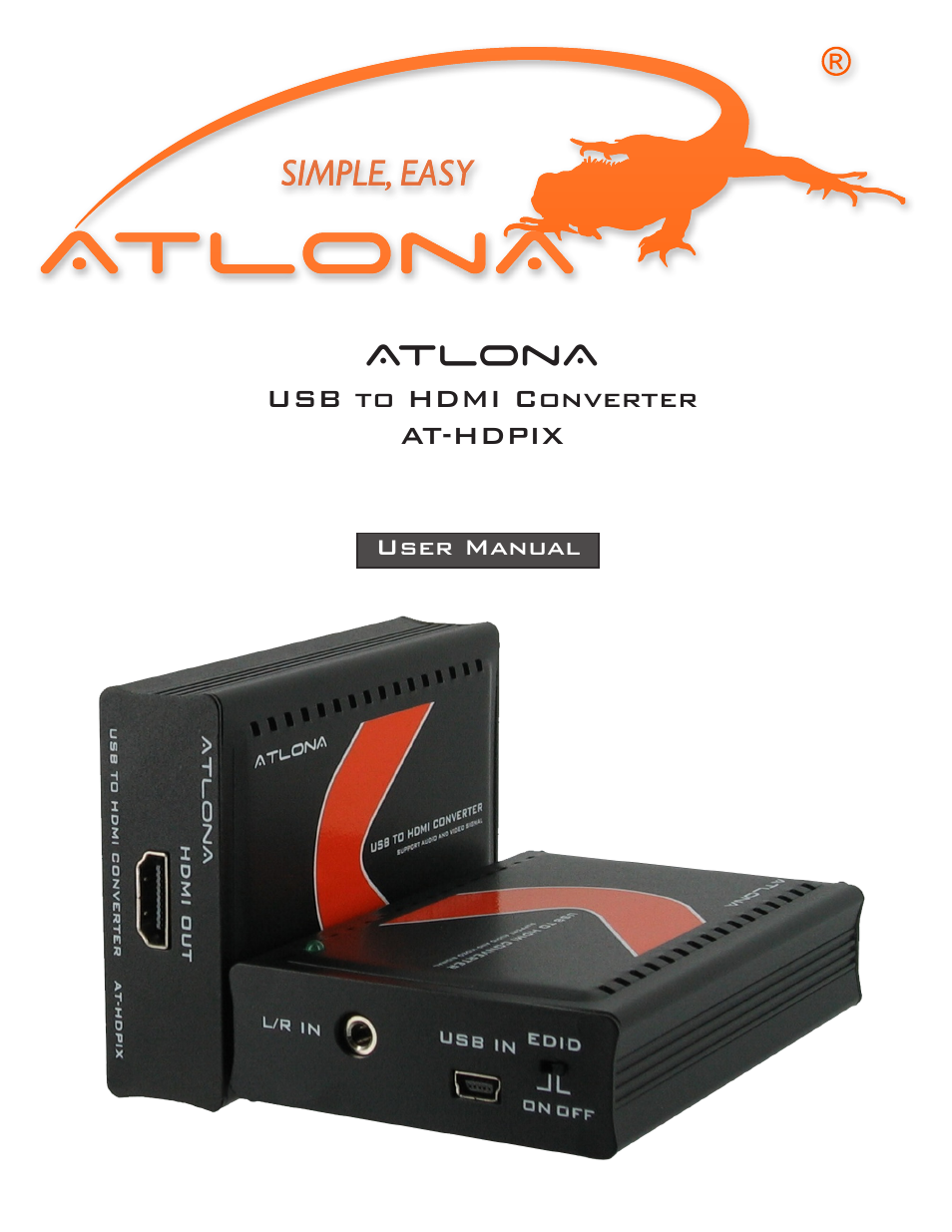 Atlona AT HDPIX User Manual | 13 pages