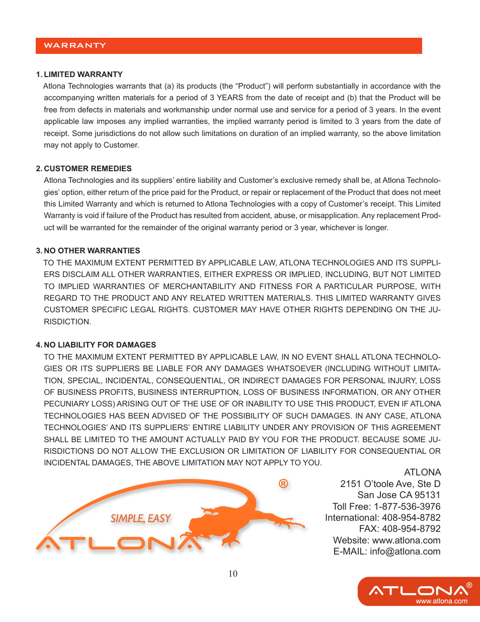 Atlona AT HDPIX User Manual | Page 12 / 13