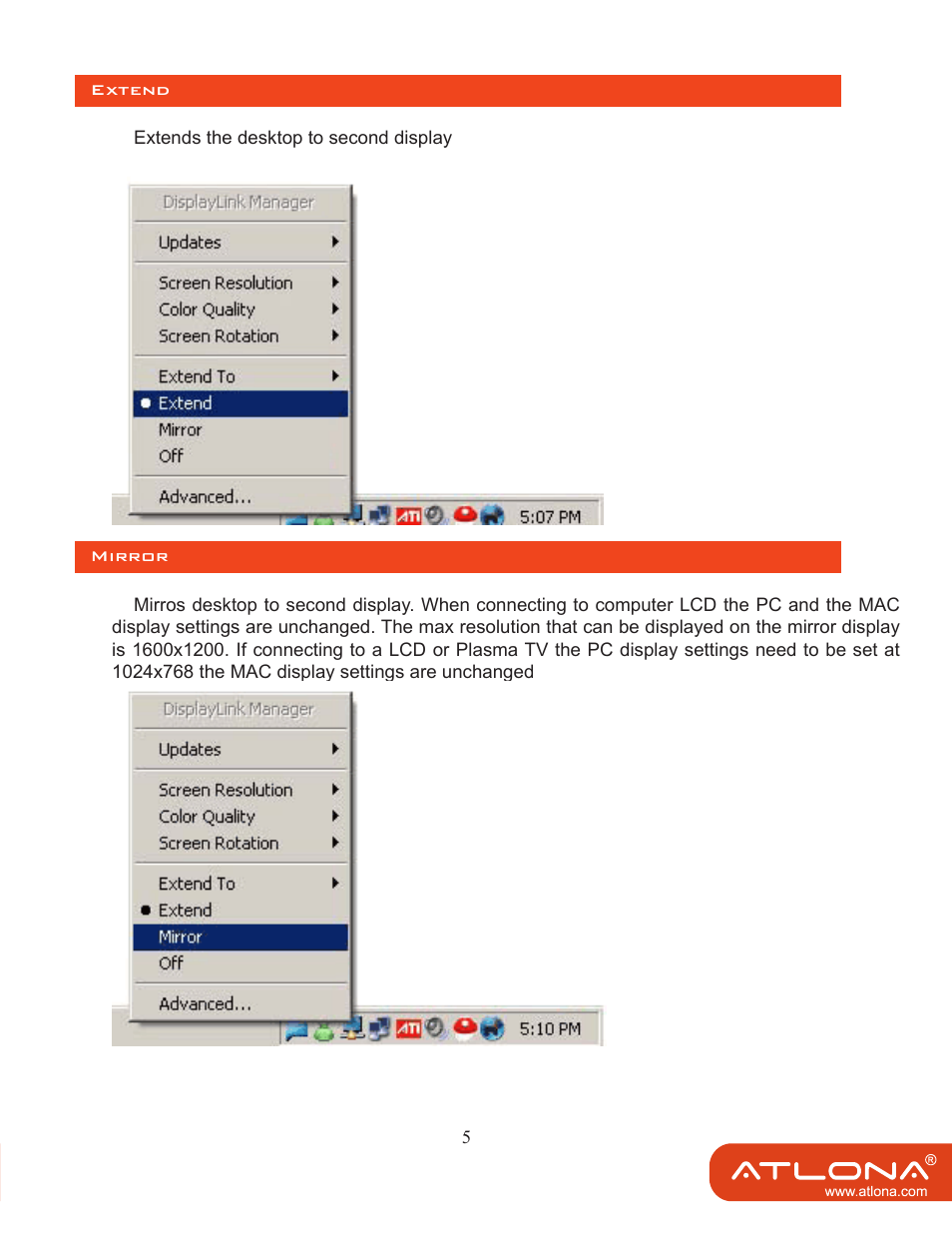 Atlona AT HDPIX User Manual | Page 7 / 13