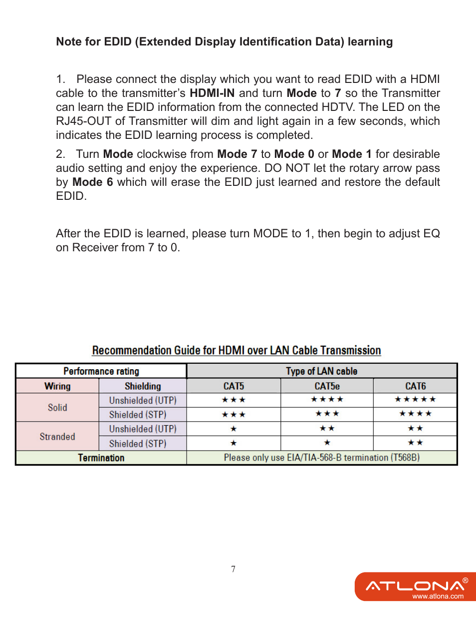Atlona AT HDMI 40SRS User Manual | Page 8 / 10