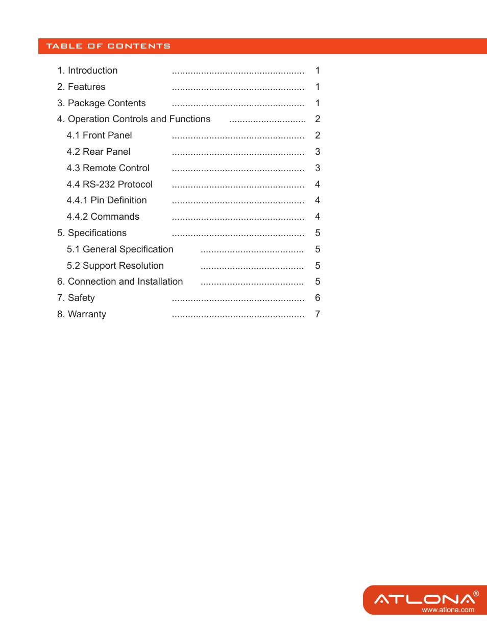 Atlona AT HDMI 24M User Manual | Page 2 / 9