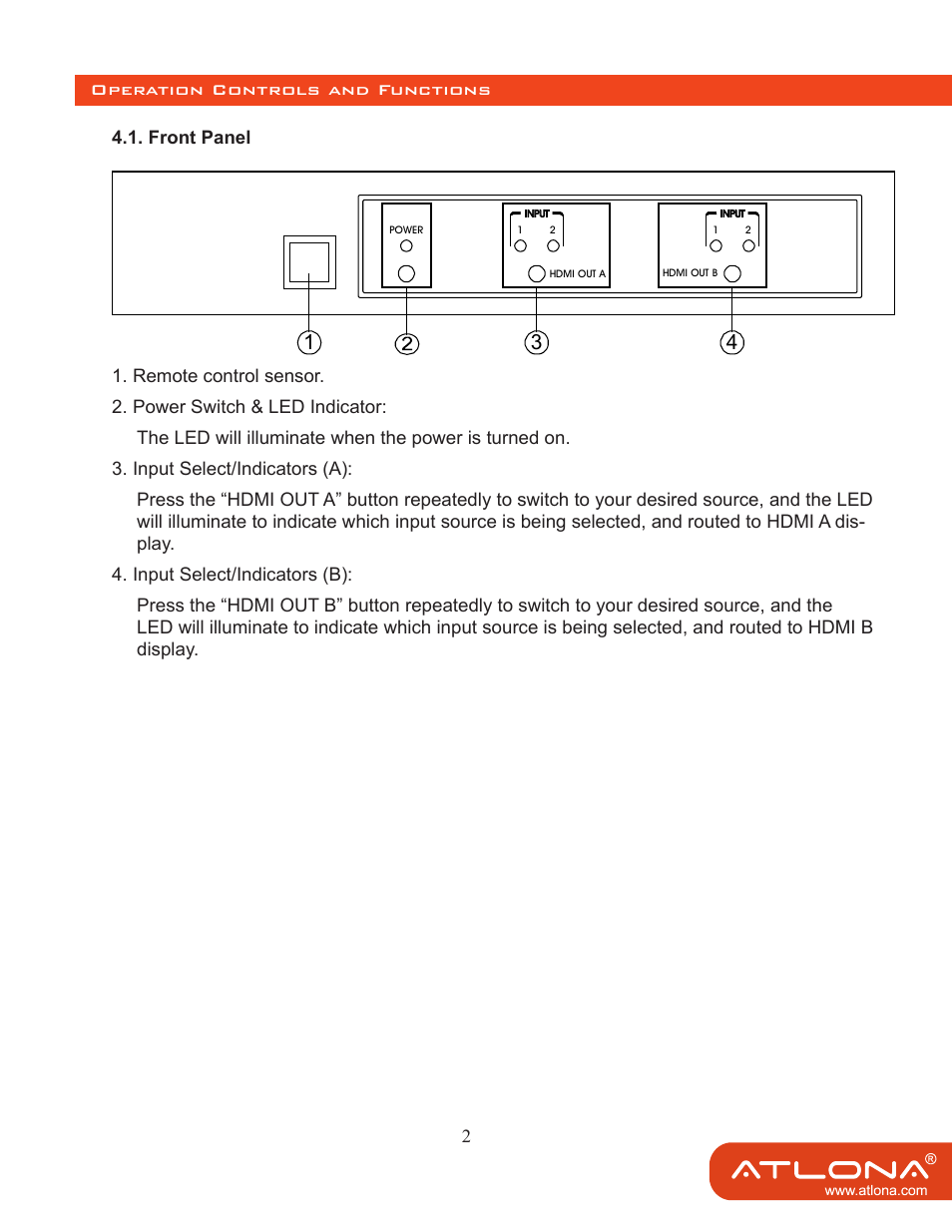 Atlona AT HDMI 22M User Manual | Page 4 / 9