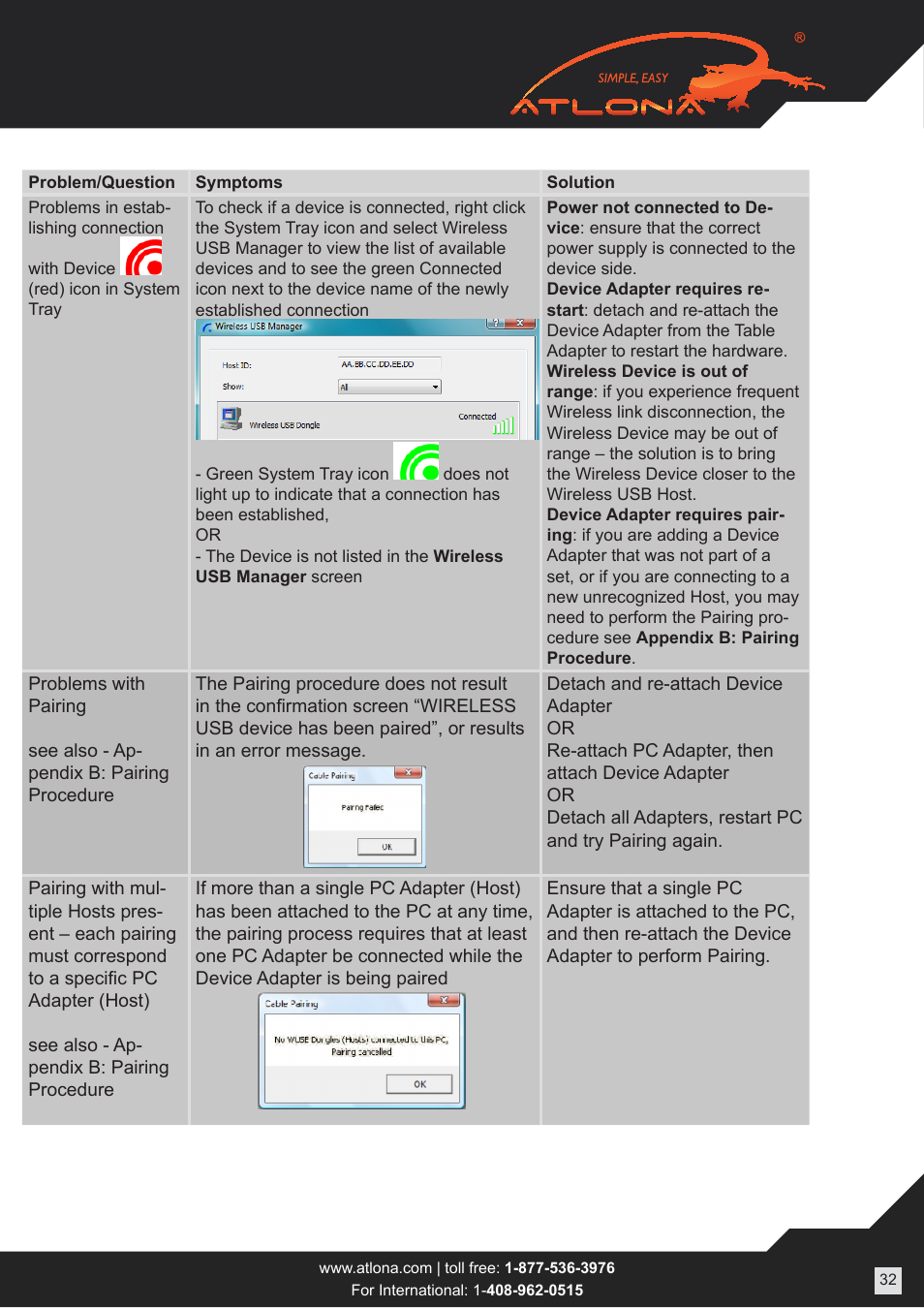 Atlona AT HDAIR User Manual | Page 32 / 37