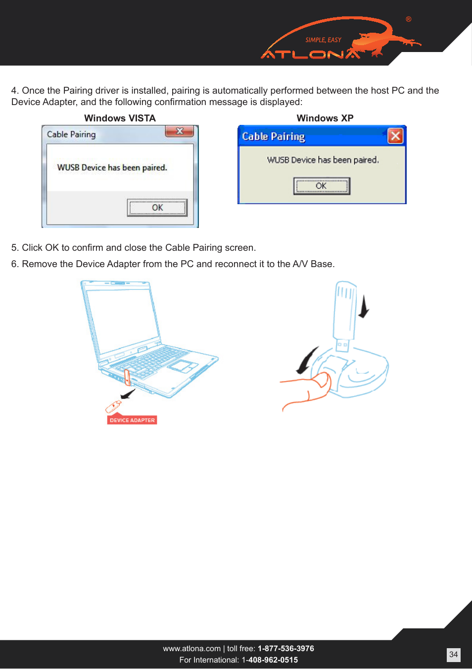Atlona AT HDAIR User Manual | Page 34 / 37