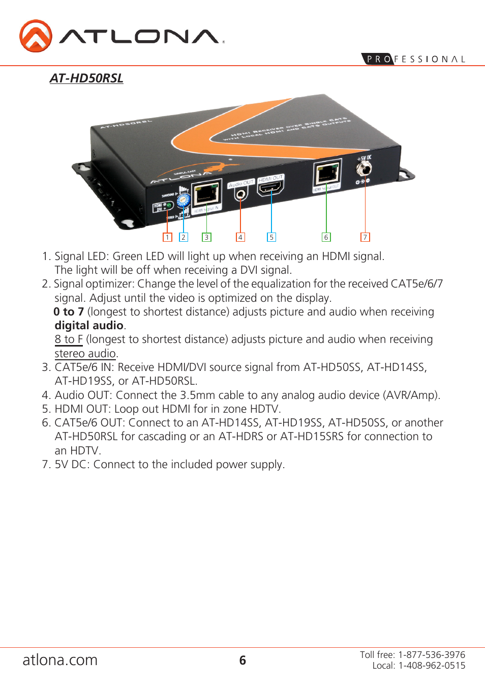 At-hd50rsl | Atlona AT HD50SSa5 User Manual | Page 6 / 11