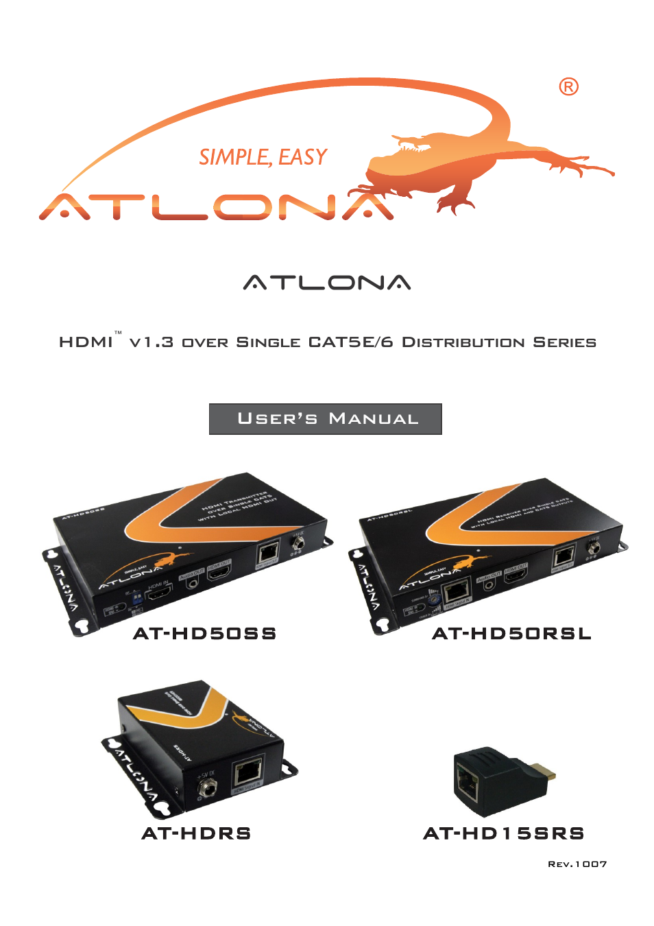 Atlona AT HD50SS User Manual | 16 pages