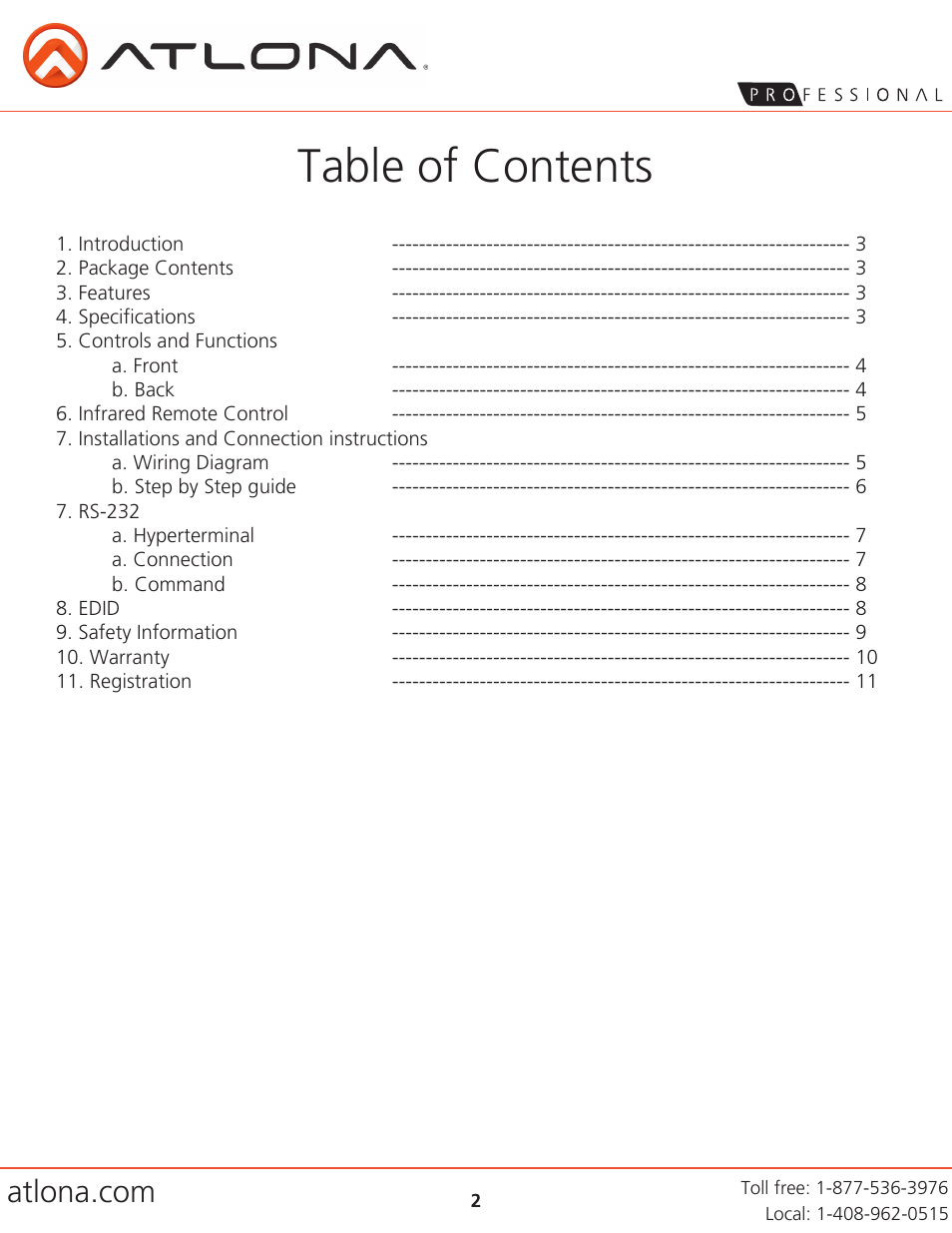 Atlona AT HD4 V42 V5 User Manual | Page 2 / 11