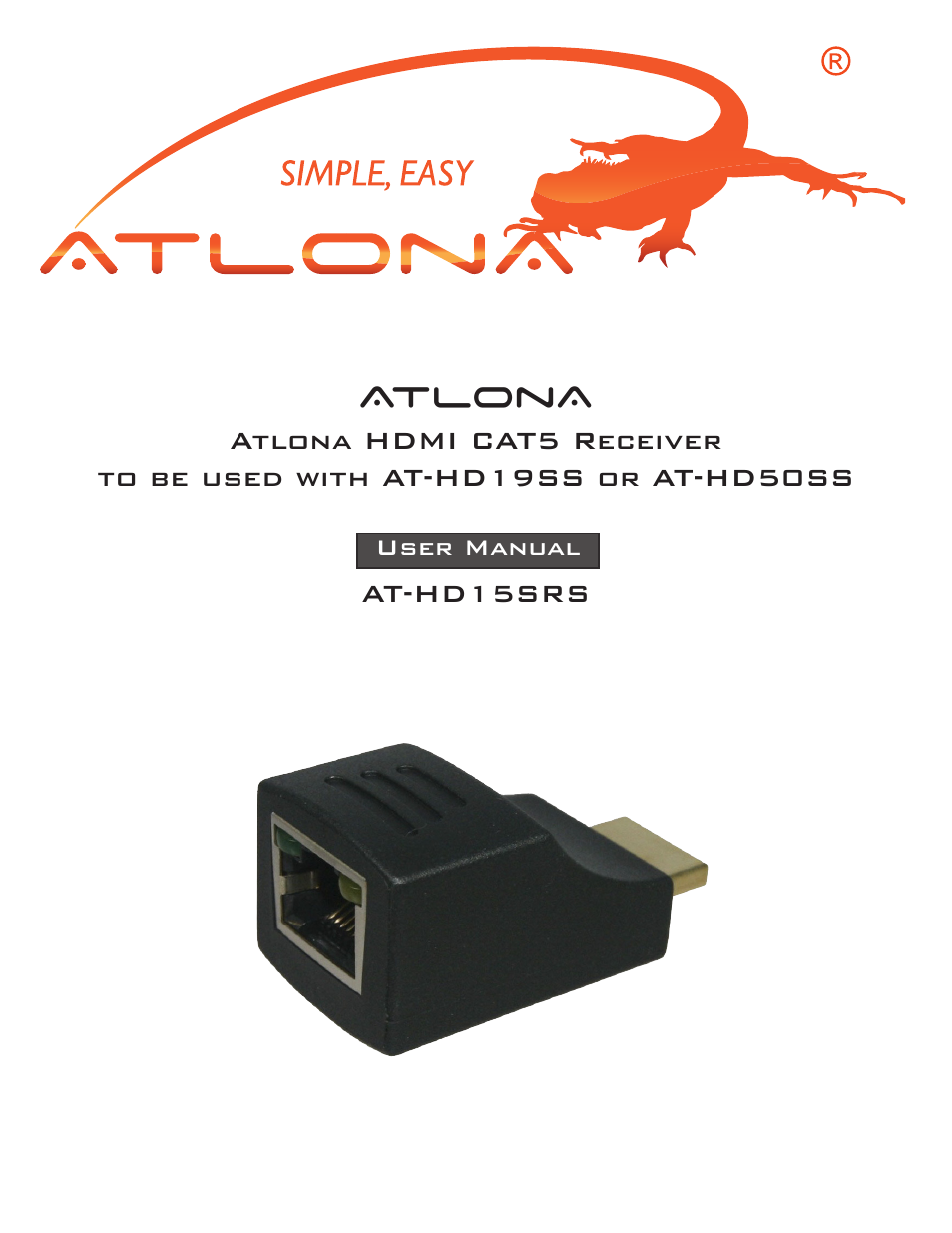 Atlona AT HD15SRS User Manual | 6 pages