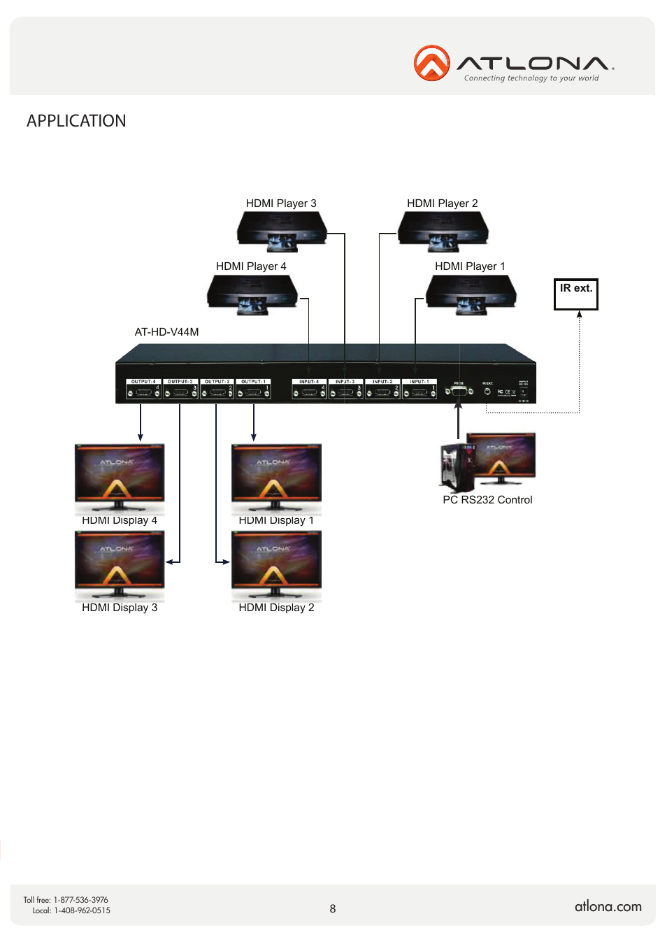 Application | Atlona AT HD V44M V2 User Manual | Page 8 / 11
