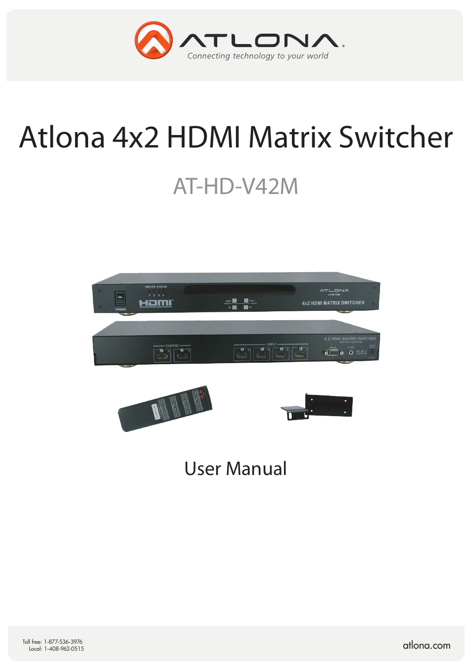 Atlona AT HD V42M V2 User Manual | 11 pages
