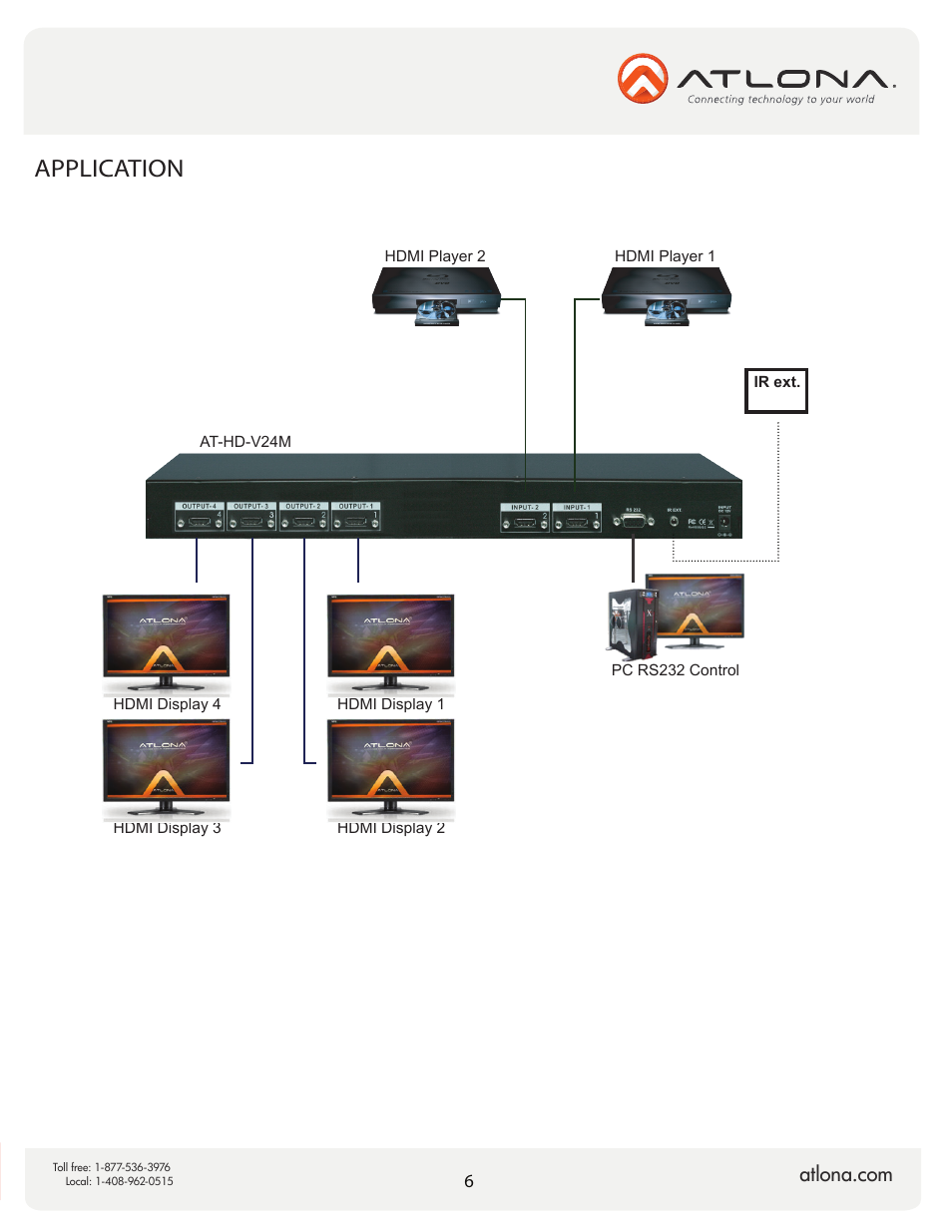 Application | Atlona AT HD V24M V2 User Manual | Page 8 / 11