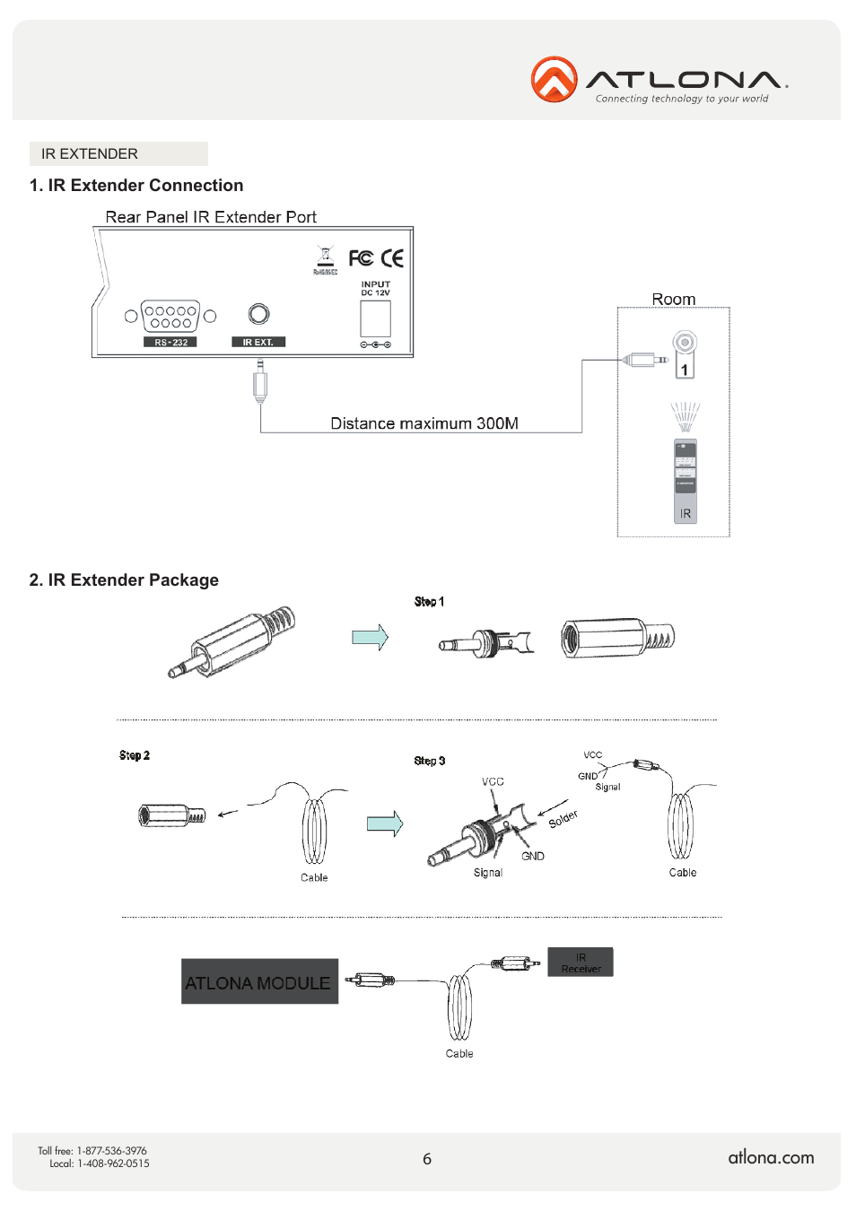 Atlona AT HD V22M V2 User Manual | Page 6 / 11