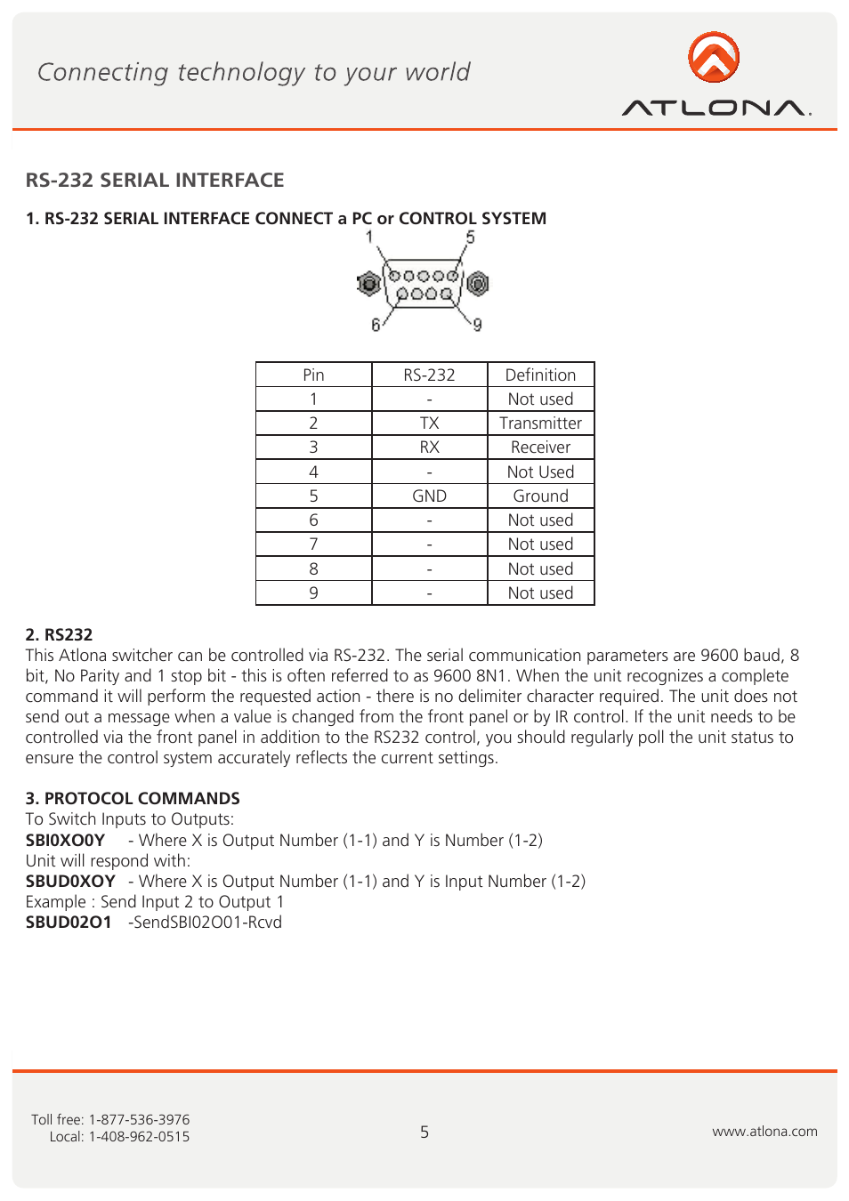 Atlona AT HD V214 User Manual | Page 6 / 11