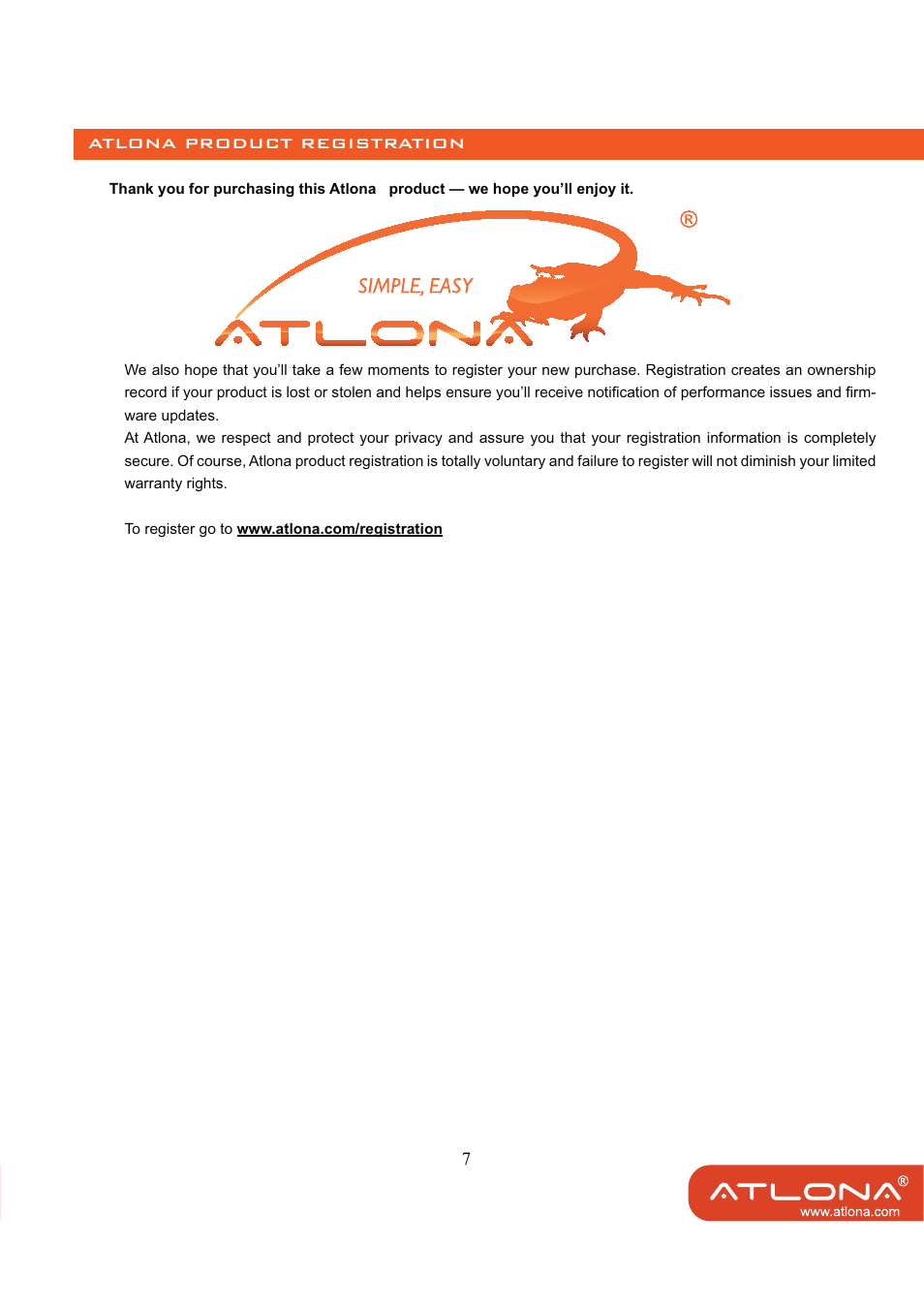 Atlona AT HD V12 User Manual | Page 9 / 9