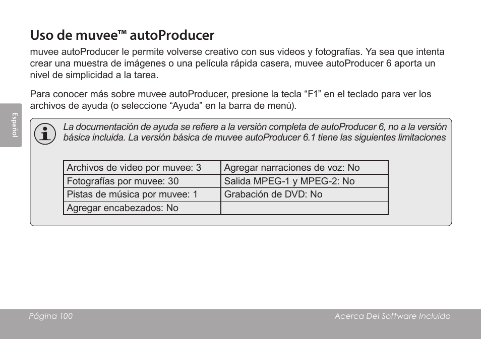 Uso de muvee™ autoproducer | COBY SNAPP CAM3005 User Manual | Page 100 / 180