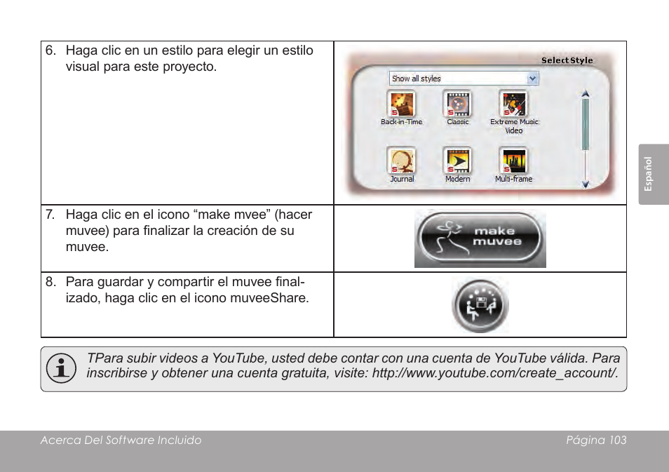 COBY SNAPP CAM3005 User Manual | Page 103 / 180